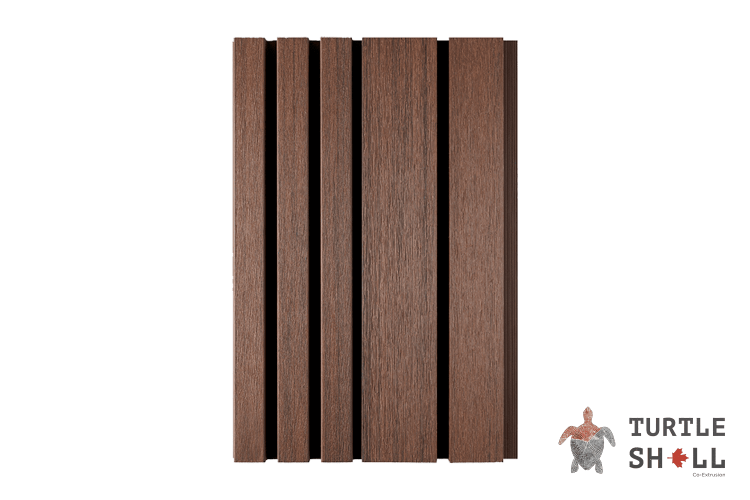 Фасадная (стеновая) реечная панель из дпк Wall Panels Middle Lines, Australian Palisander, Co-Extrusion