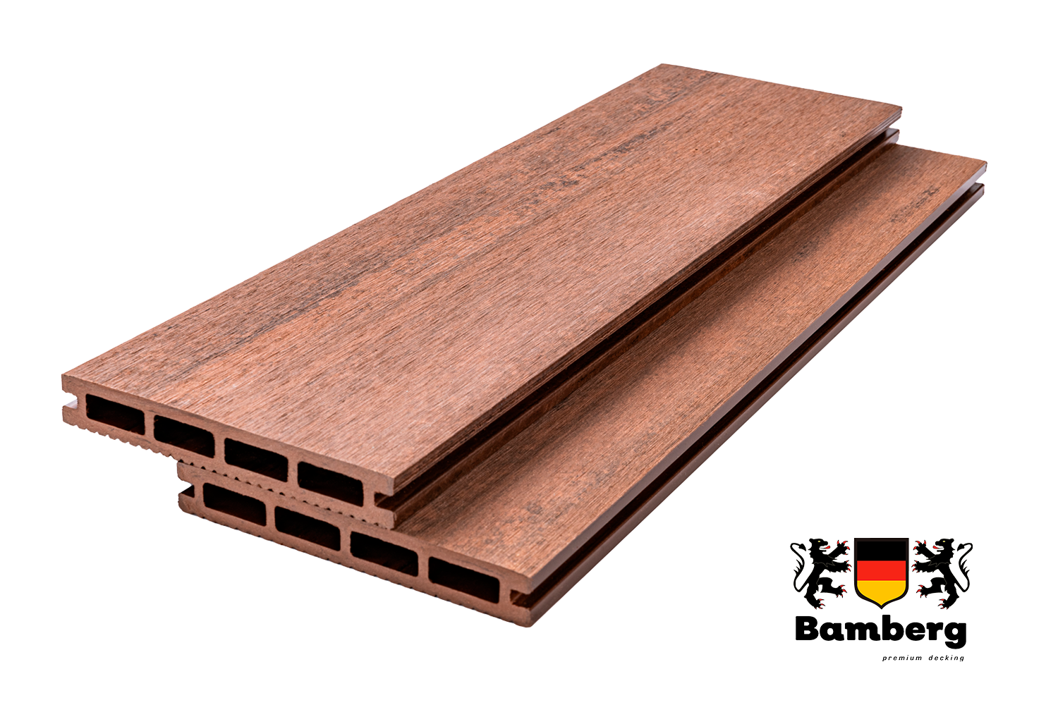 Террасная доска Bamberg Square, African Bubinga (Африканская бубинга) — Black Deck