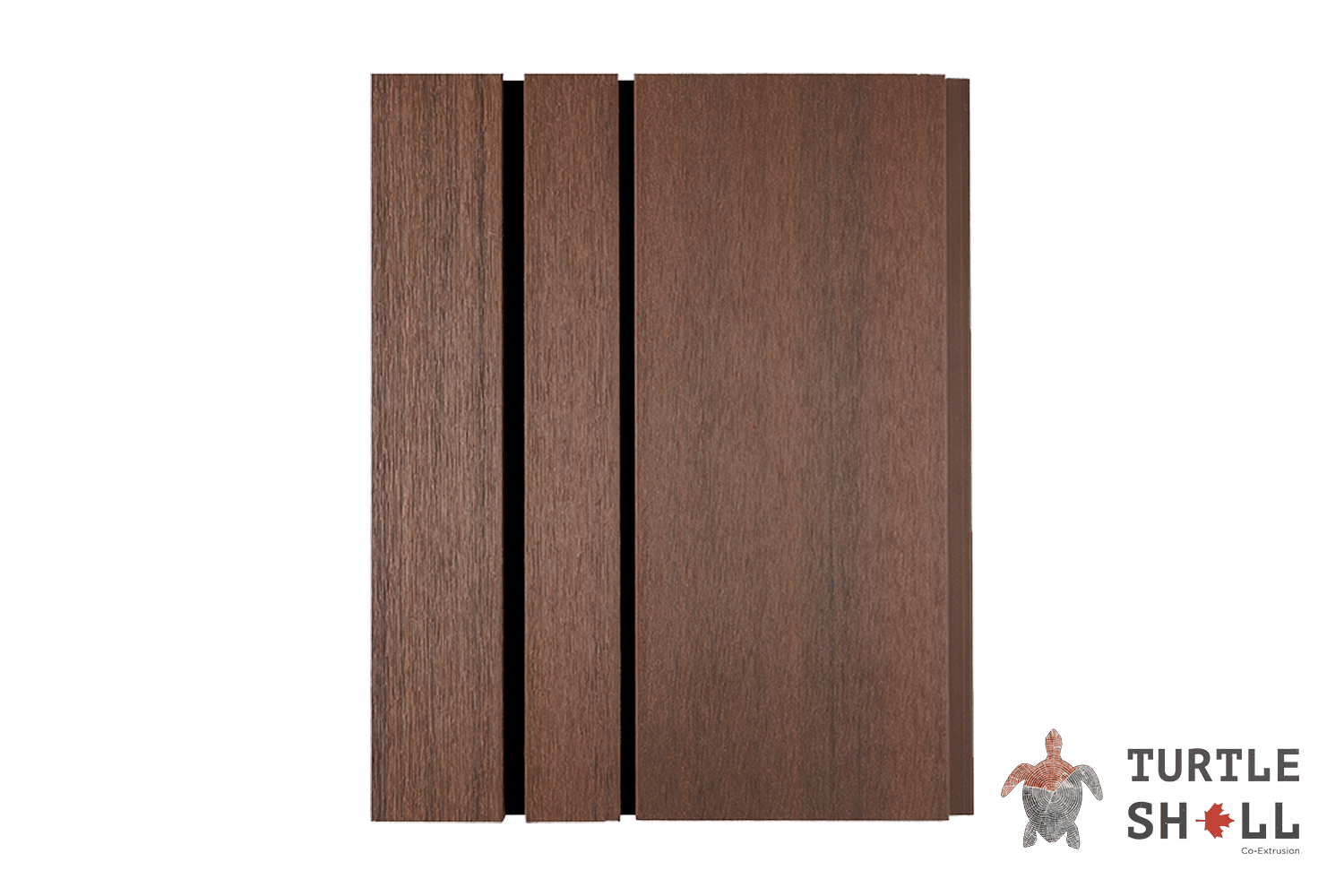 Фасадная (стеновая) реечная панель из дпк Wall Panels Middle Lines, Australian Palisander, Co-Extrusion