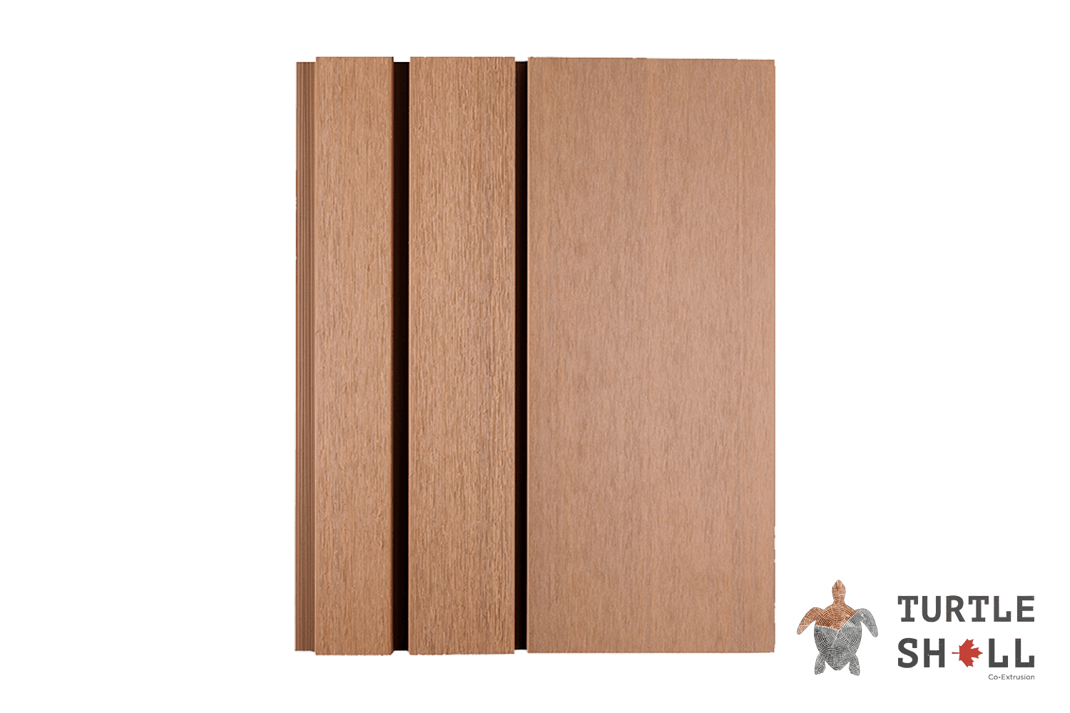 Реечная панель ДПК Turtle Shell Double Lines, Siberian Pine 