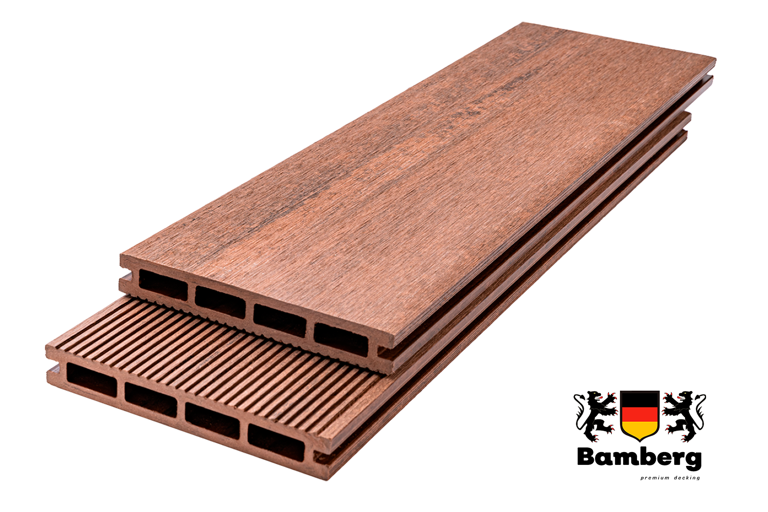 Террасная доска Bamberg Square, African Bubinga (Африканская бубинга) — Black Deck