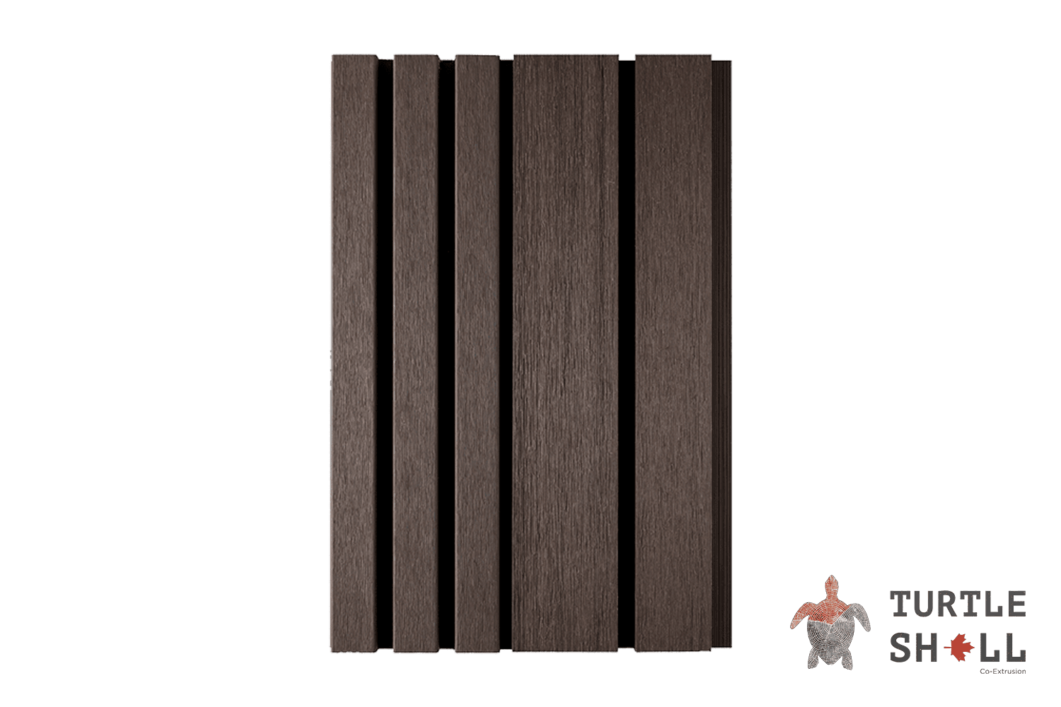 Фасадная (стеновая) реечная панель из дпк Middle Lines, Texas Hickory Co-Extrusion