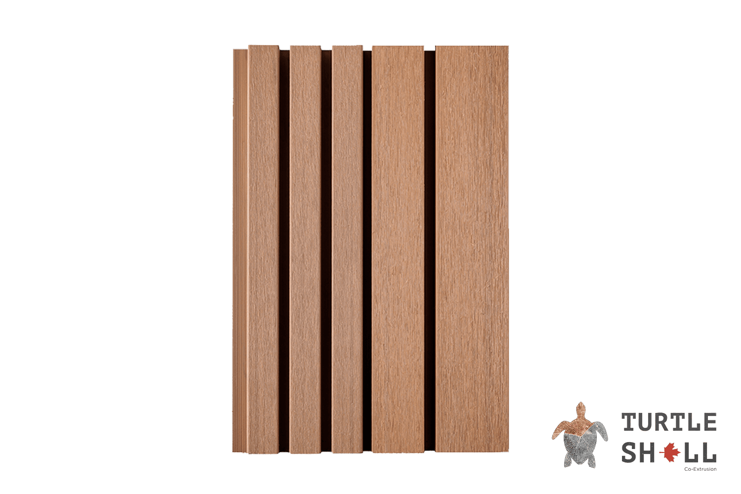 Реечная панель ДПК Turtle Shell Double Lines, Siberian Pine 