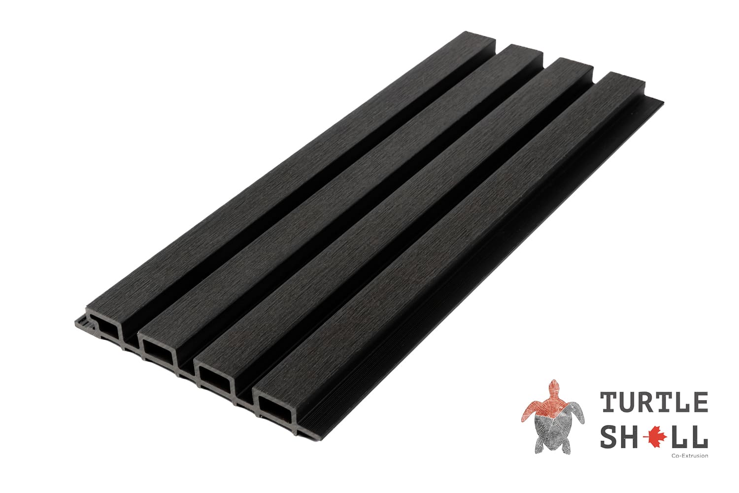 Фасадная (стеновая) реечная панель из дпк Middle Lines, Kenyan BlackWood, Co-Extrusion