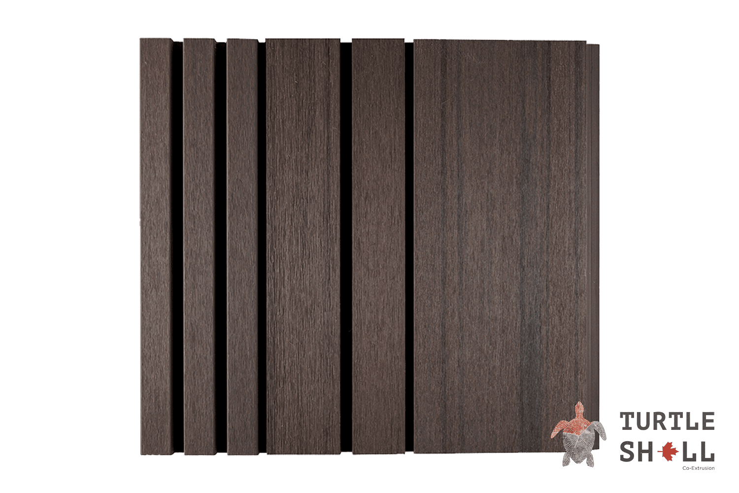 Фасадная (стеновая) реечная панель из дпк Middle Lines, Texas Hickory Co-Extrusion
