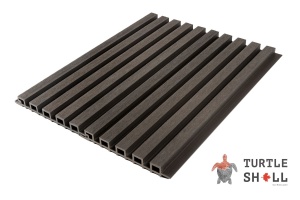 Реечная панель ДПК Нэ́рроу Лайнс, Фаро́уиз Смо́уквуд (Faroese Smokewood), Коэкструзия (черная)