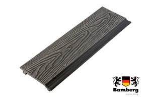 Фасадная доска ДПК Бамберг, Проджект (Project), 173х21 мм — Black Deck
