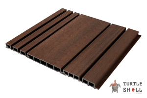 Фасадная (стеновая) реечная панель из дпк Wall Panels Middle Lines, Australian Palisander, Co-Extrusion