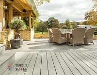 Террасная доска Turtle Shell Solid, French Oak, Co-Extrusion (Dual) на открытой террасе